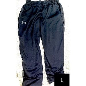 Men’s large black under armour sweatpants